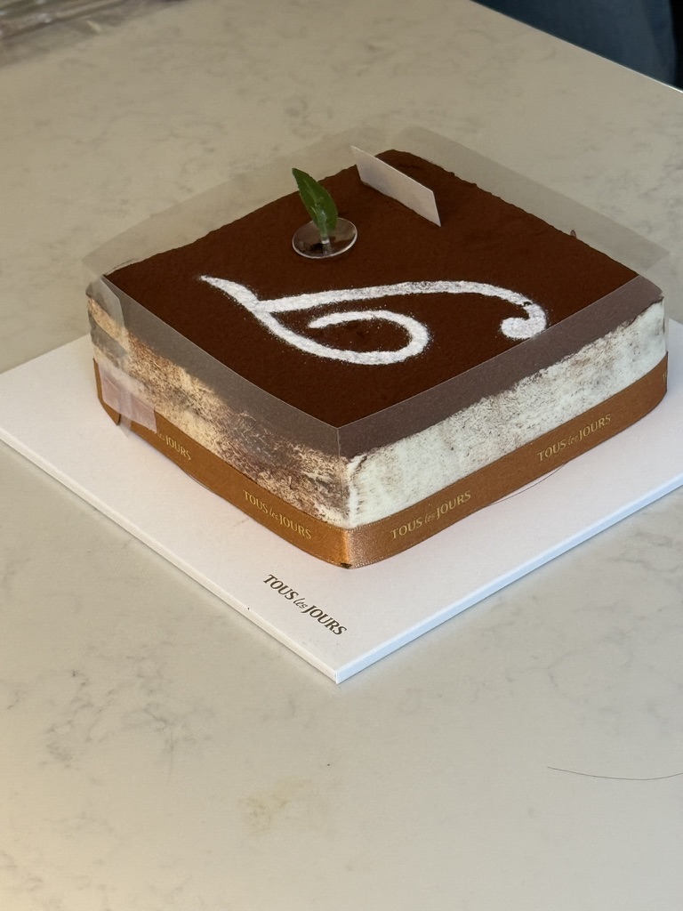 A birthday cake prepared during the program